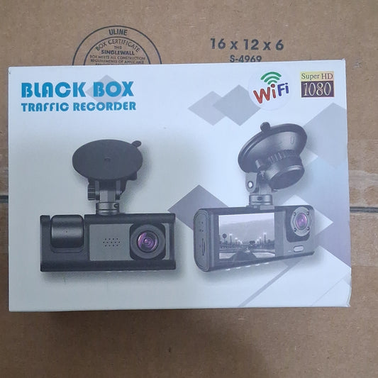 Black Box Traffic Recorder Dash Cam Super HD 1296P WiFi with Memory Card & Backup Cam